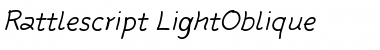 Download Rattlescript-LightOblique Font