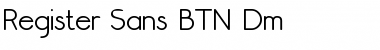 Download Register Sans BTN Dm Font