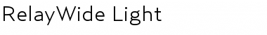 Download RelayWide-Light Font