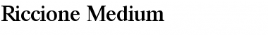 Download Riccione-Medium Font