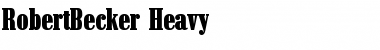 RobertBecker-Heavy Regular Font