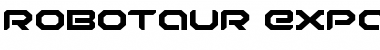 Robotaur Expanded Regular Font