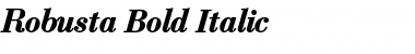 Robusta Bold Italic Font