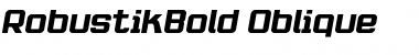 Download RobustikBold Oblique Font