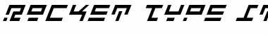 Rocket Type Italic Font