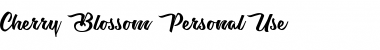 Cherry Blossom personal Use Regular Font