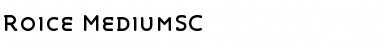 Roice-MediumSC Regular Font