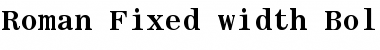 Download Roman Fixed-width Font
