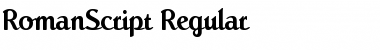 RomanScript Regular Font