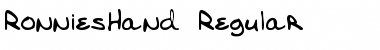 RonniesHand Regular Font