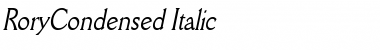 RoryCondensed Italic