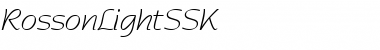 RossonLightSSK Regular Font