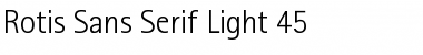RotisSansSerif Light Regular Font