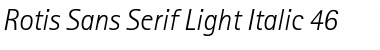 RotisSansSerif Light Italic