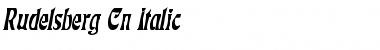 Rudelsberg Cn Italic Italic Font