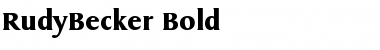 RudyBecker Bold Font