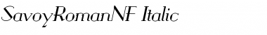 SavoyRomanNF Medium Italic