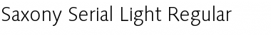 Download Saxony-Serial-Light Font