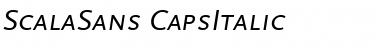 ScalaSans Medium Italic Font