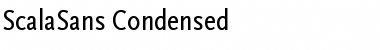 ScalaSans Condensed Font