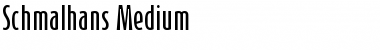 Schmalhans Medium Font