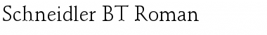 Schneidler BT Roman Font