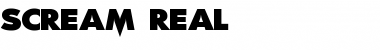 Scream Real Regular Font