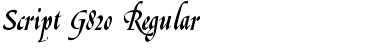 Download Script-G820 Font