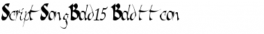 ScriptSongBold15 Bold Font