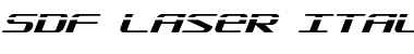 SDF Laser Italic Laser Italic Font