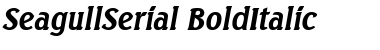 SeagullSerial BoldItalic Font