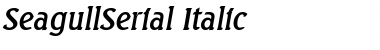 SeagullSerial Italic Font