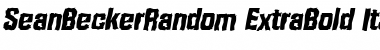 SeanBeckerRandom-ExtraBold Font