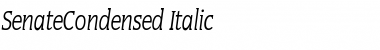 SenateCondensed Italic