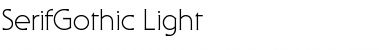 Download SerifGothic-Light Font