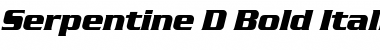 Serpentine D Bold Italic