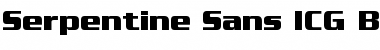 Serpentine Sans ICG Bold Font