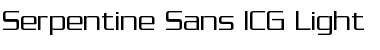 Serpentine Sans ICG Light Font