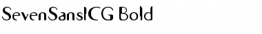 SevenSansICG Bold Font