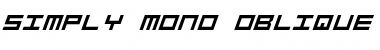 Download Simply Mono Oblique Font