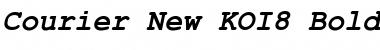 Courier New KOI8 Bold Italic Font
