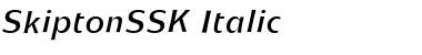 SkiptonSSK Italic Font