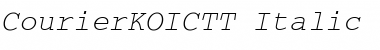 CourierKOICTT Font