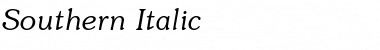 Southern Italic Font