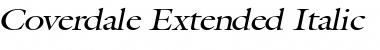 Coverdale-Extended Italic Font