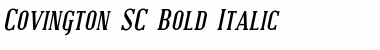 Covington SC Bold Italic