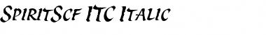 SpiritScf ITC Italic Font