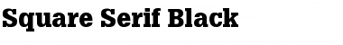 Download Square Serif Black Font