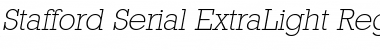 Download Stafford-Serial-ExtraLight Font
