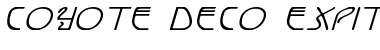 Coyote Deco ExpItal ExpItal Font